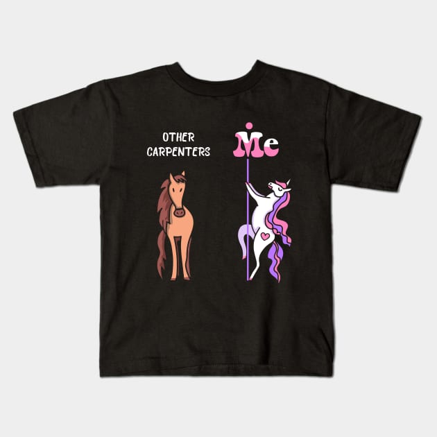 Other carpenters Me Tee Unicorn Carpenter Funny Gift Idea Carpenter Tshirt Funny Carpenter Gift Other carpenters You Unicorn Kids T-Shirt by NickDezArts